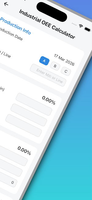 OEE Calculator Screenshot 1