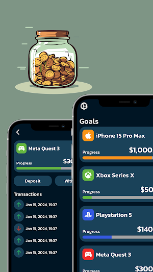 Money Box Savings Goal Tracker Screenshot 3