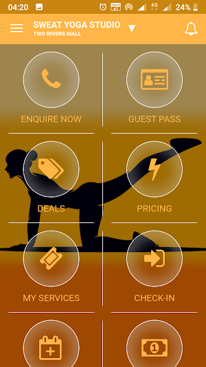 Sweat Hot Yoga Screenshot 1