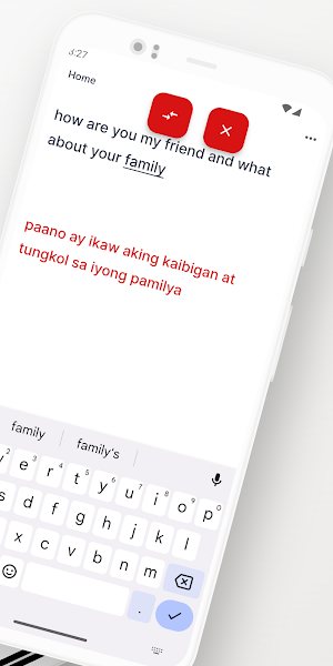 Tagalog-English Translator App Screenshot 1