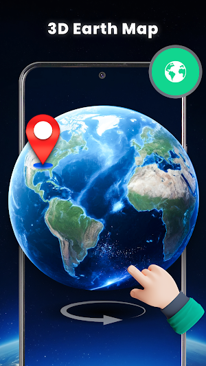 GPS - Satellite Live Earth Screenshot 1