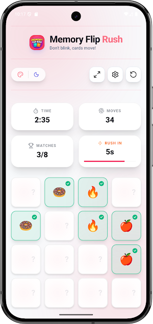 Memory Flip Rush Brain Trainer Screenshot 3