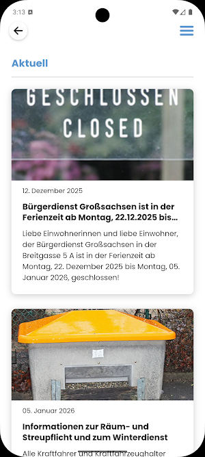 Bürger-App Hirschberg a. d. B. Screenshot 2