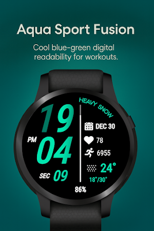 Sport Digital Edge WatchFace Screenshot 3