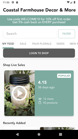 Coastal Farmhouse Decor & More Screenshot 1
