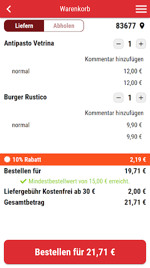 Pappagallo Bad Tölz Screenshot 1
