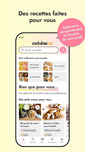 CuisineAZ : Recettes & Menus Screenshot 0