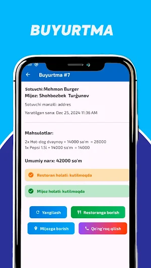 Tezkor Online Courier Screenshot 2