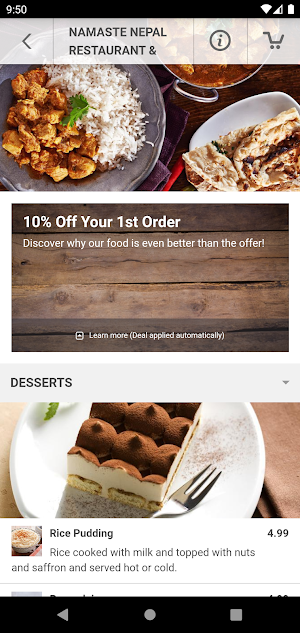 Eat At Namaste Nepal Screenshot 2