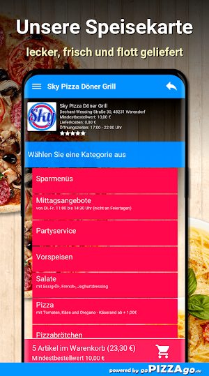 Sky Döner Grill Warendorf Screenshot 3