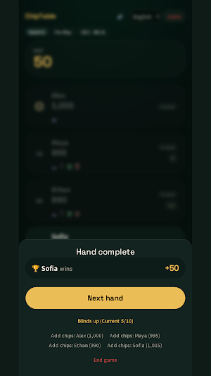 ChipTable - Poker Chip Board Screenshot 3