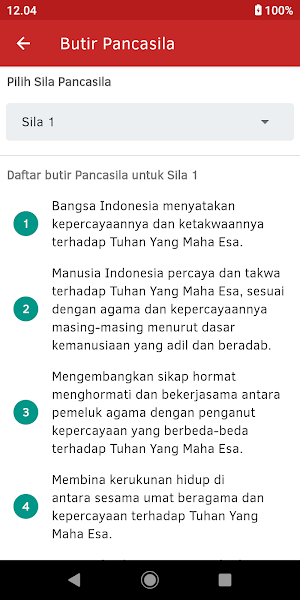 Pancasila dan UUD 1945 Amandemen Screenshot 2