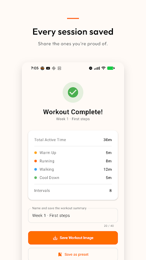 Cadence: Run Walk Timer Screenshot 2