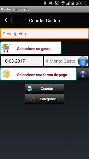 Control Gastos e Ingresos Screenshot 1