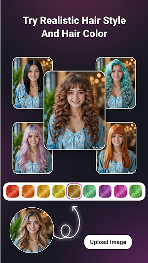 AI Hairstyle : AI Color & Bald Screenshot 1