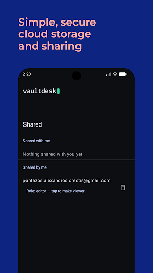 Vault Desk - Encrypted storage Screenshot 2