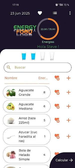 Energy Food Screenshot 1