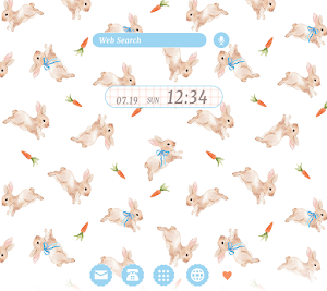 Rabbit Race Theme +HOME Screenshot 0