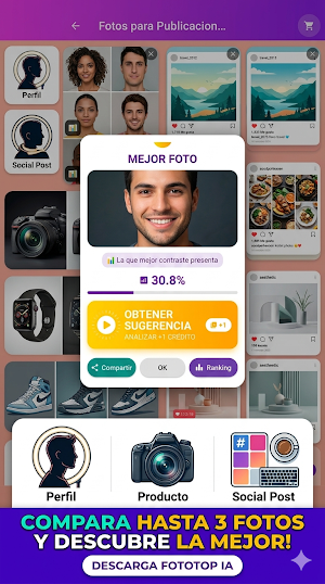 Fototop IA: Comparar Fotos Screenshot 1