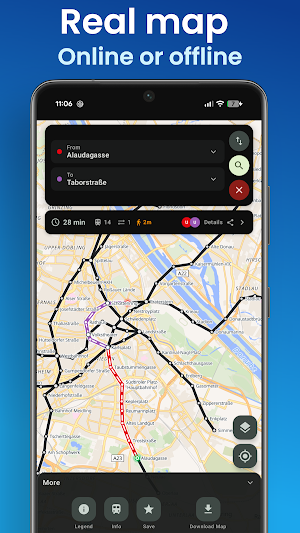 Vienna Metro Map U-Bahn Plan Screenshot 3