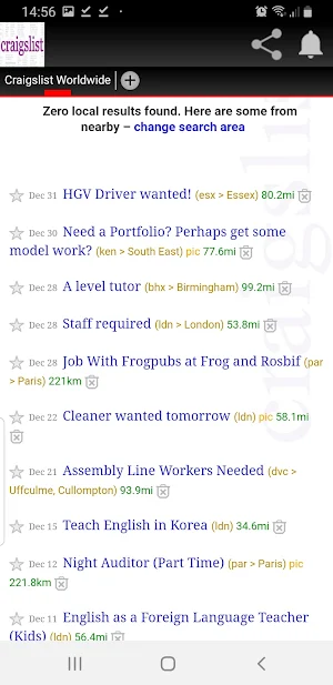 Craigslist Worldwide Screenshot 1