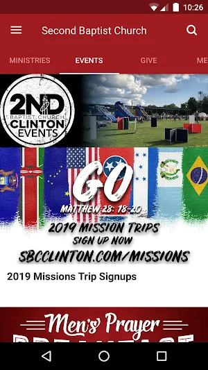 Second Baptist Clinton Screenshot 1