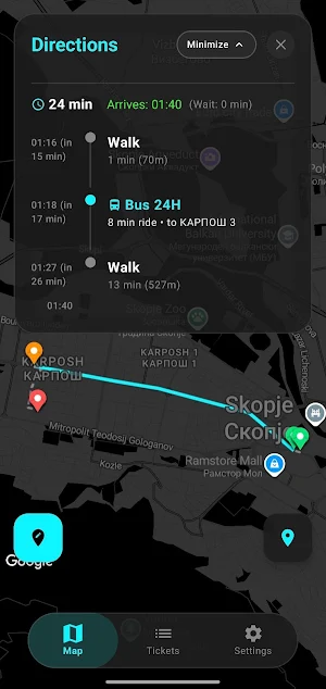 SmartBusSkopje Screenshot 2