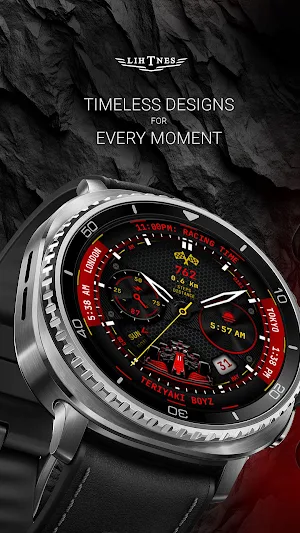 Racing Time Watch Face 169 Screenshot 2