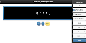 Random Letters, Words Generator Screenshot 0