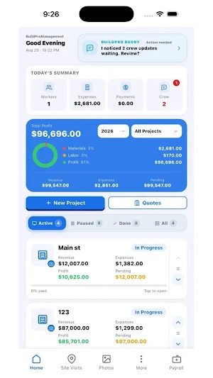 BuildPro Management Screenshot 0