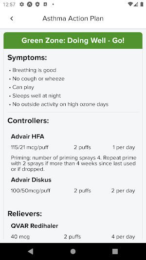 Asthma Buddy Screenshot 3