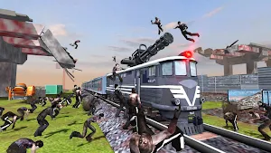Train shooting - Zombie War Screenshot 2