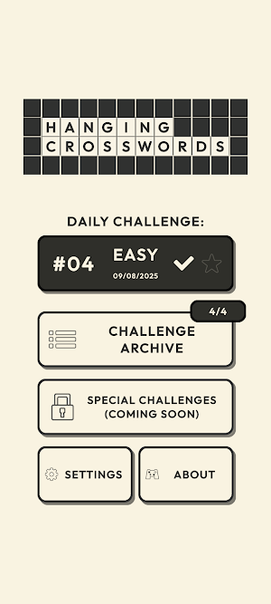 Hanging Crosswords Screenshot 0