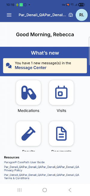 Paragon® CarePath Screenshot 1