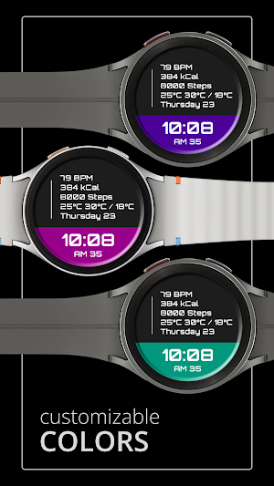 DADAM111: Digital Watch Face Screenshot 2