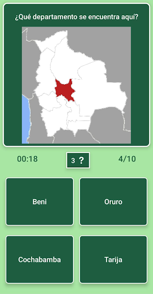 Mapa de Bolivia - Quiz Screenshot 0