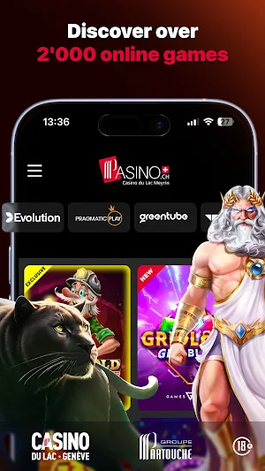 PASINO.ch Swiss Online Casino Screenshot 1