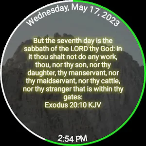 Ten Commandments Clock Screenshot 2