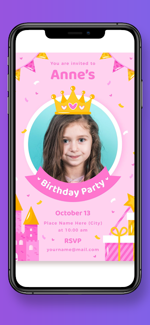 Birthday invitation maker Screenshot 1