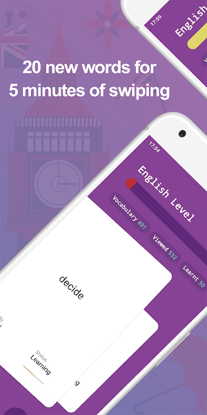English Pile - learn English words with cards Screenshot 0