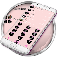Dialer Theme Ribbon PinkPastel