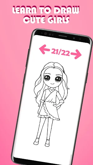 Cute Girl Drawing App Screenshot 3