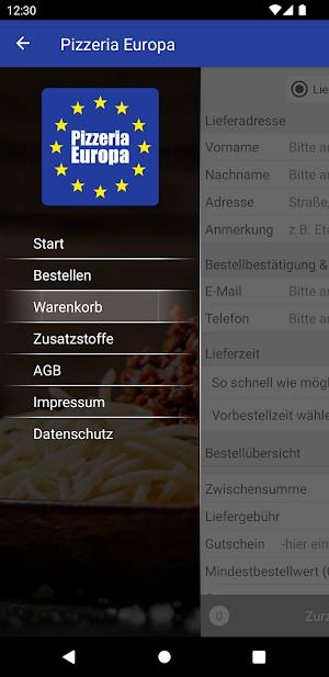 Pizzeria Europa Screenshot 2