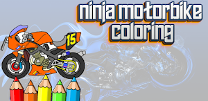 ninja motorbike coloring Screenshot 0