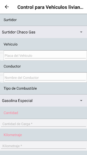 Boltrack - Registro de Cargas de Combustible Screenshot 1