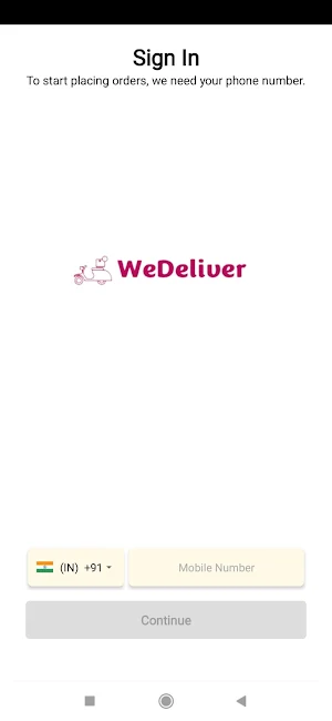 WeDeliver Screenshot 1