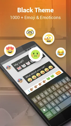 iOS Phone Black Keyboard Screenshot 1