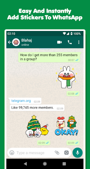 Christmas Rabbit Stickers Screenshot 2