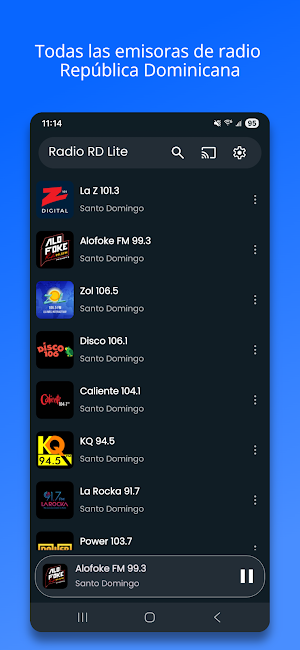 Radio RD Lite - Emisoras RD Screenshot 0