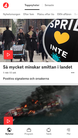 TV4 Nyheterna Screenshot 0